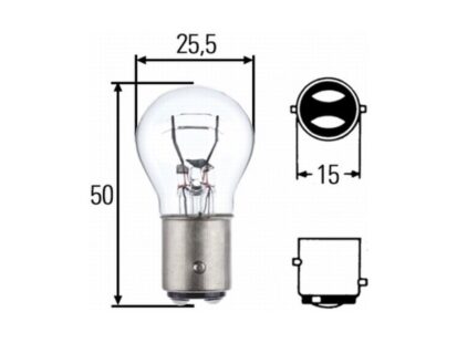 HELLA - AMPOULE 24V - 4W - Ba 9S T4W