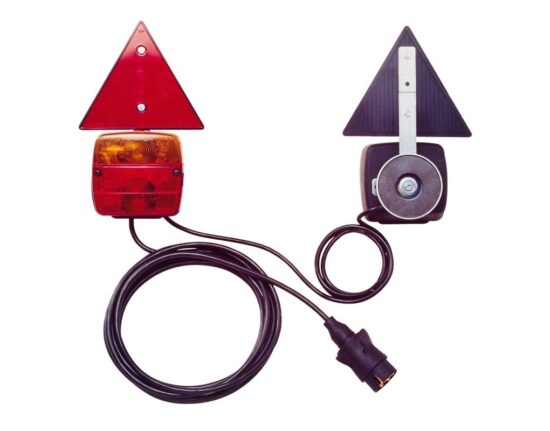 COPPIA FANALI POSTERIORI Per Rimorchio Trattore Caravan Carrello Con Lampadine EUR 25,00 - Foto 13